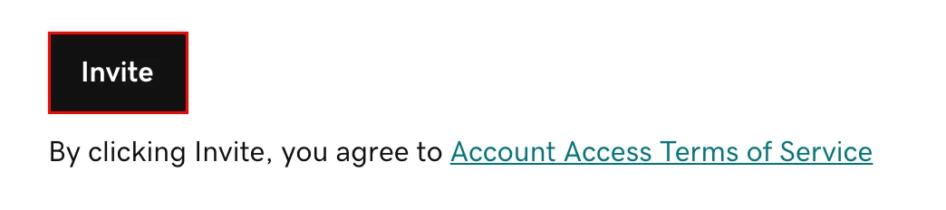 The Invite button
